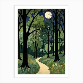 William Morris Path In The Woods 1 Art Print