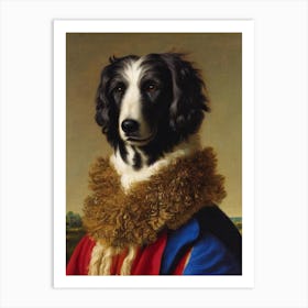 Bergamasco Sheepdog Renaissance Portrait Oil Painting Art Print