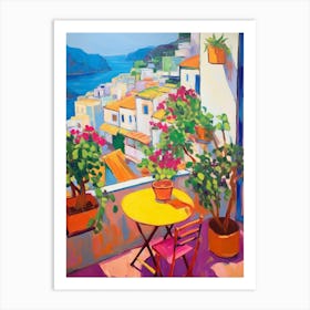 Positano Italy 2 Fauvist Painting Art Print