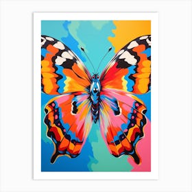 Pop Art Small Tortoiseshell Butterfly  1 Art Print