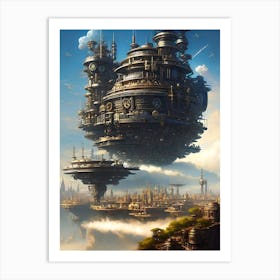 Futuristic City 31 Art Print