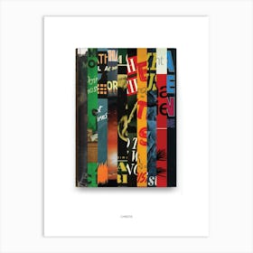 Agatha Christie - Book Lover Abstract Print -First Edition Covers Affiche