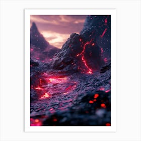 Lava Landscape Art Print