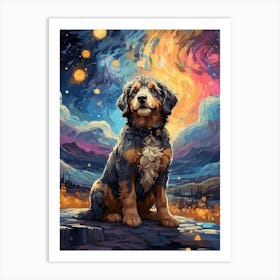 Bernedoodle Art Art Print