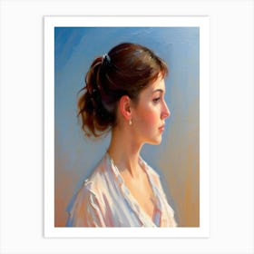 Portrait Of A Young Woman 36 Art Print