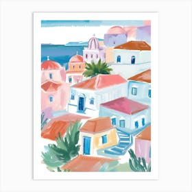 Santorini Print 1 Art Print