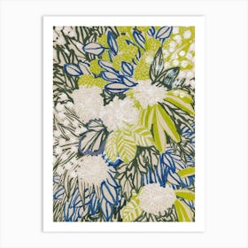 White Chrysantemus Art Print