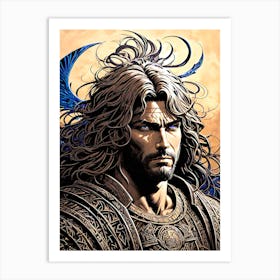 King Of The Dragons Art Print