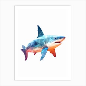 Minimalist Shark Shape 5 Art Print