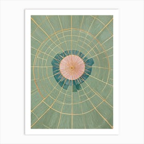 Green Lotus Art Print