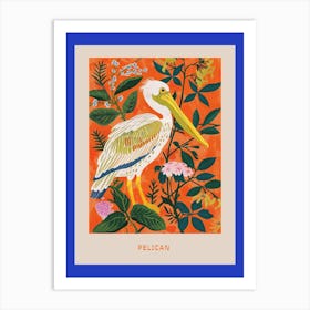 Spring Birds Poster Pelican 5 Art Print