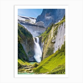 Gavarnie Falls, France Majestic, Beautiful & Classic (1) Art Print