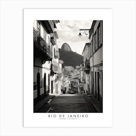 Poster Of Rio De Janeiro, Black And White Analogue Photograph 2 Art Print