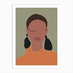 Woman'S Face Art Print