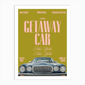 Getaway Car Music Lyrics 3 Art Print