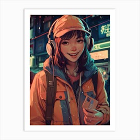 Lofi Girls 1 Art Print