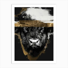 Bull Head 7 Art Print