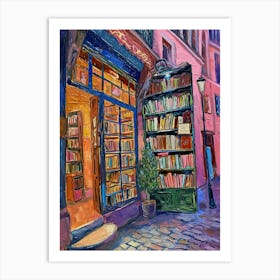 Lyon Book Nook Bookshop 3 Art Print