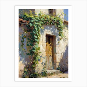 Ivy Covered Door Art Print