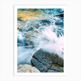 Water Splashing On Rocks 20191011 54pub Art Print