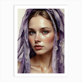 Portrait Of A Young Woman 40 Art Print