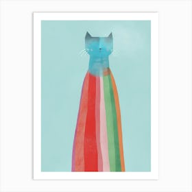 Rainbow Cat 1 Art Print