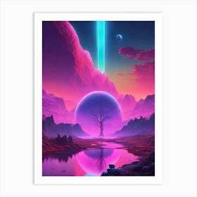 Alien Landscape 3 Art Print