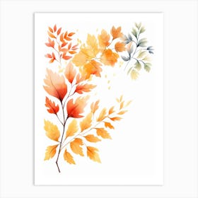 Cute Autumn Fall Scene 55 Art Print