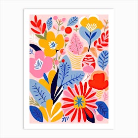 Floral Fantasy; Matisse Style Art Print