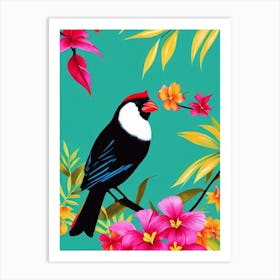 Cardinal 1 Tropical bird Art Print