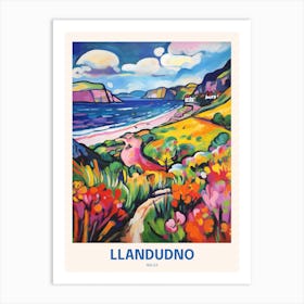 Llandudno Wales Uk Travel Poster Art Print