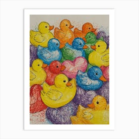 Rubber Ducks 4 Art Print