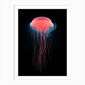 Jellyfish Minimalist Abstract 3 Art Print