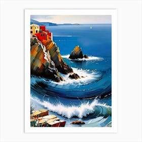 House On The Cliff Art Print