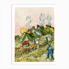 House With Thatched Roof Art Print