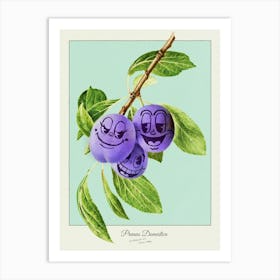 Flirty Plums Art Print