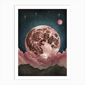 Pink Moon Art Print