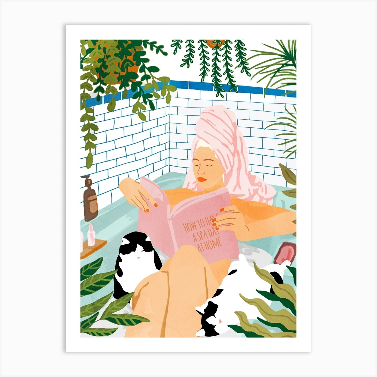 How To Have A Spa Day At Home Art Print