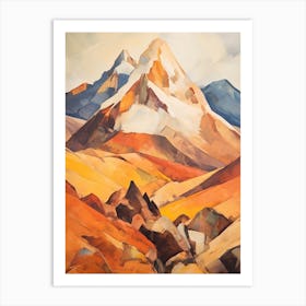 Aconcagua Argentina 1 Mountain Painting Art Print