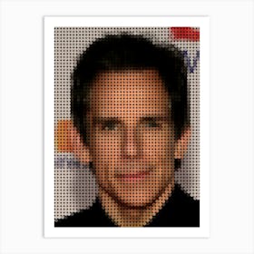 Ben Stiller In Style Dots Art Print