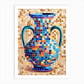 Mosaic Vase 1 Art Print