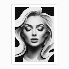 Portrait Of A Woman 60 Art Print