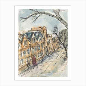 Oxford In The Damp 14th Feb 2024 Art Print