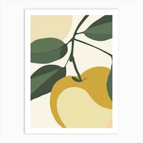 Apples Close Up Illustration 3 Art Print