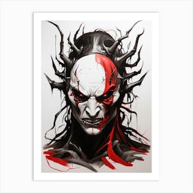 Demon Head 1 Art Print