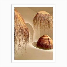 Native Huts in Australia Art Print