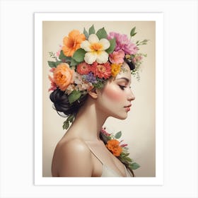 Flower Crown Art Print