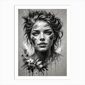 Portrait Of A Woman 9 Art Print