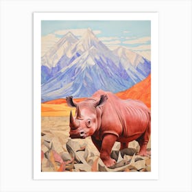 Rhino The Nature 3 Art Print