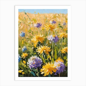 Field Of Daisies Art Print